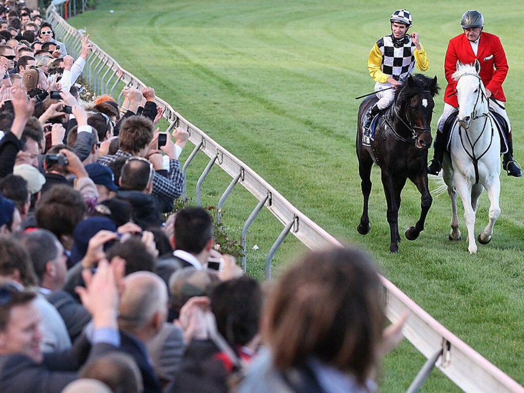 Steven Arnold returns to scale aboard So You Think after winning the Cox Plate. Picture: Quinn Rooney via Getty Images