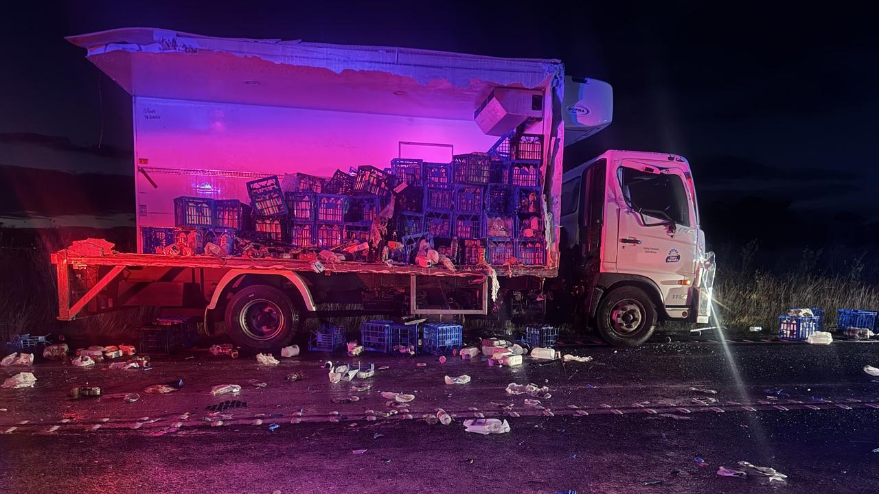 Semis skimmed: Truck crash milk spillage closes highway