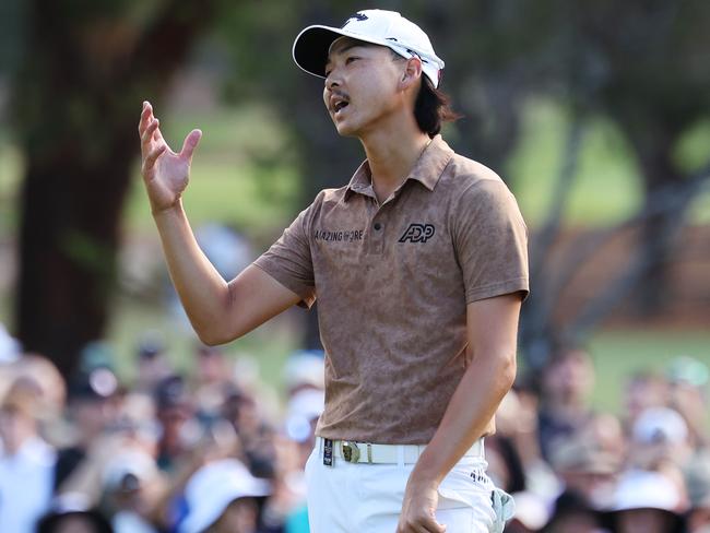 Nothing much went right for Min Woo Lee during round four. Picture: Matt King/Getty Images