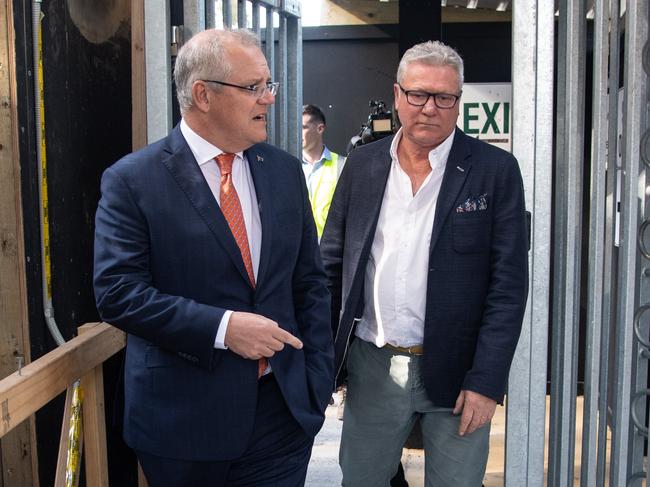 Prime Minister Scott Morrison has defended keeping TV tradie Scott Cam’s taxpayer-funded salary secret. Picture: AAP