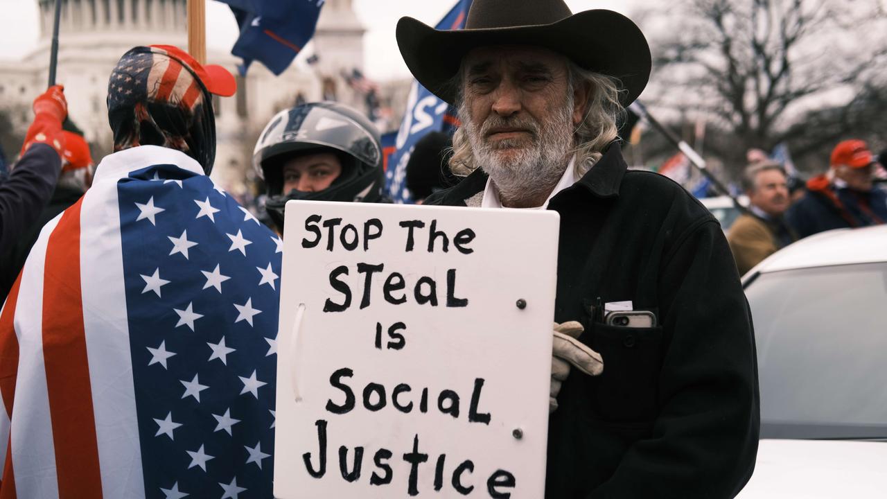 Trump and some of his supporters continue to say the election was “fraudulent” despite the overwhelming victory by Biden. Picture: Spencer Platt/Getty Images/AFP