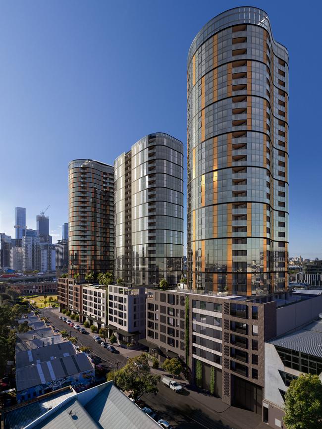 Greystar’s $500m build-to-rent project in South Melbourne in the Fishermans Bend precinct.