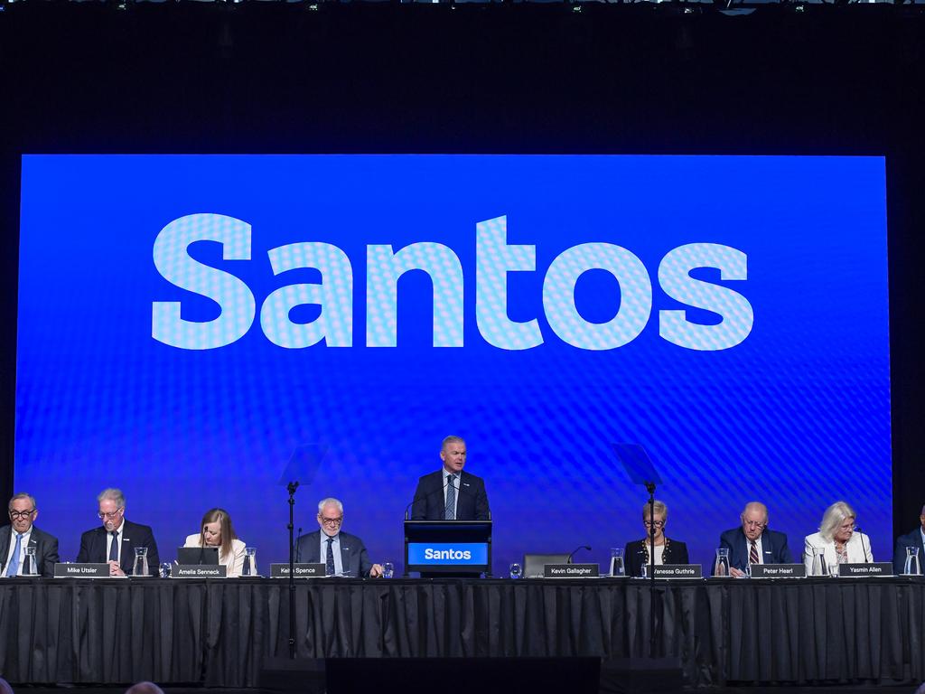 Santos’ share price rose steeply on Thursday. Picture: NewsWire / RoyVphotography