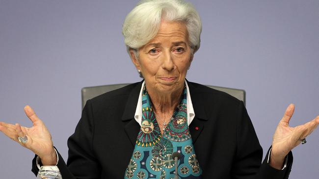 European Central Bank president Christine Lagarde Picture: AFP