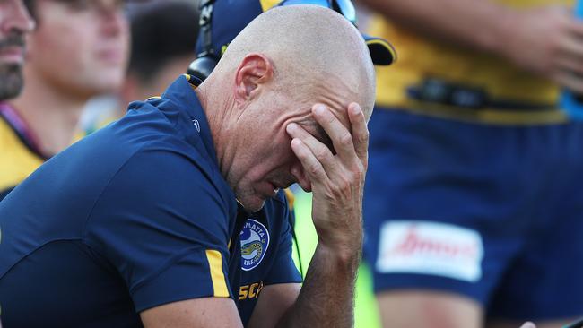 Eels coach Brad Arthur had a frustrating season in 2018.