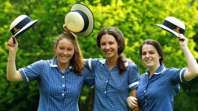 Lauriston Girls' School students must wear their hats when travelling to or from school. File image: Janine Eastgate