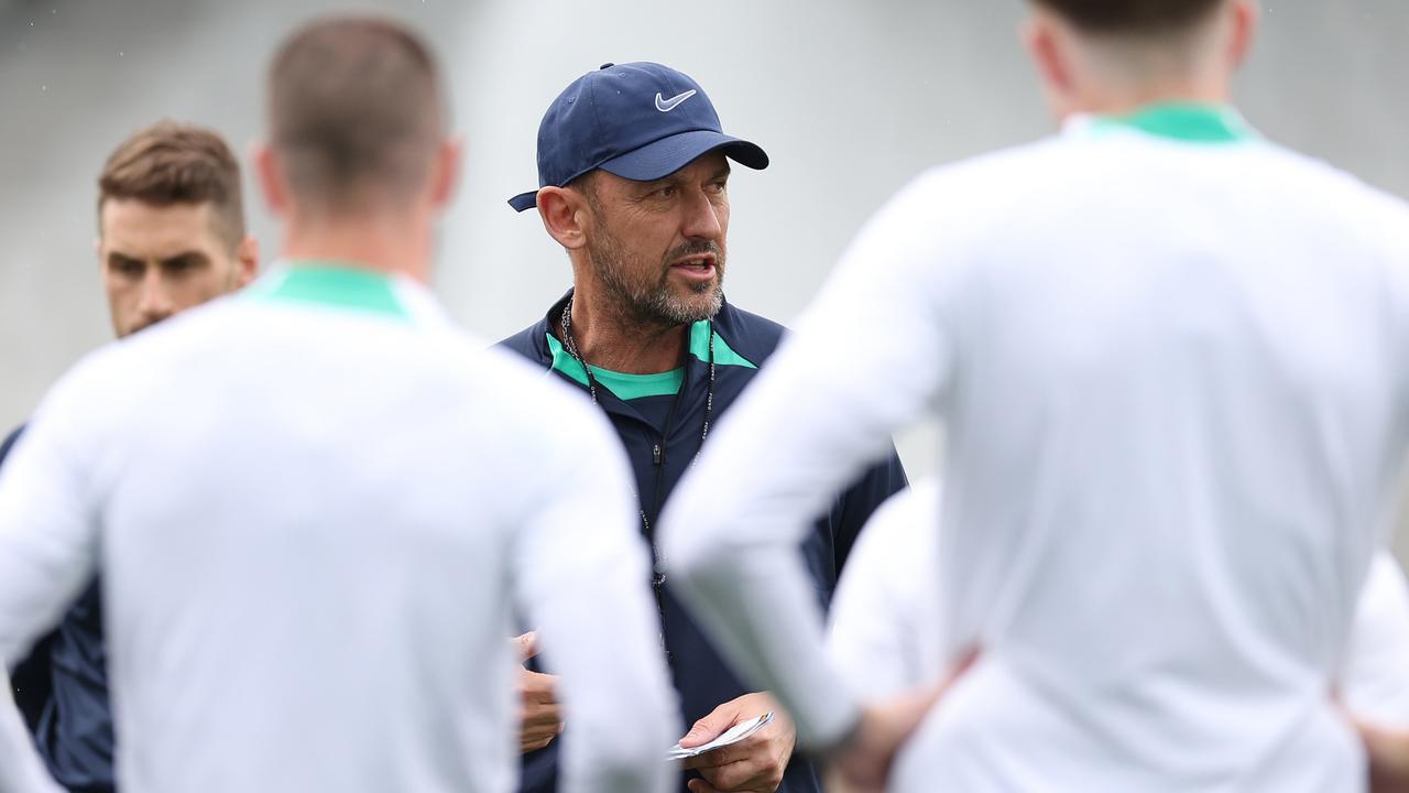 Socceroos coach Tony Popovic was tight-lipped over his selection plans for Thursday night’s World Cup qualifier against Saudi Arabia in Melbourne. Picture: Robert Cianflone / Getty Images