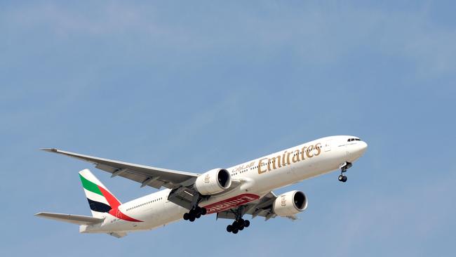 An Emirates Boeing 777.