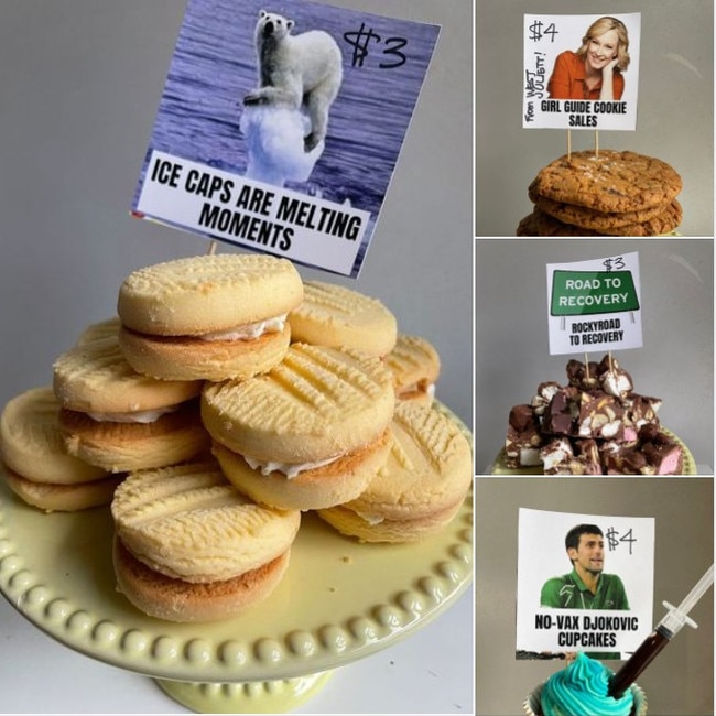 Not your average election day cake stall. Picture: Facebook.