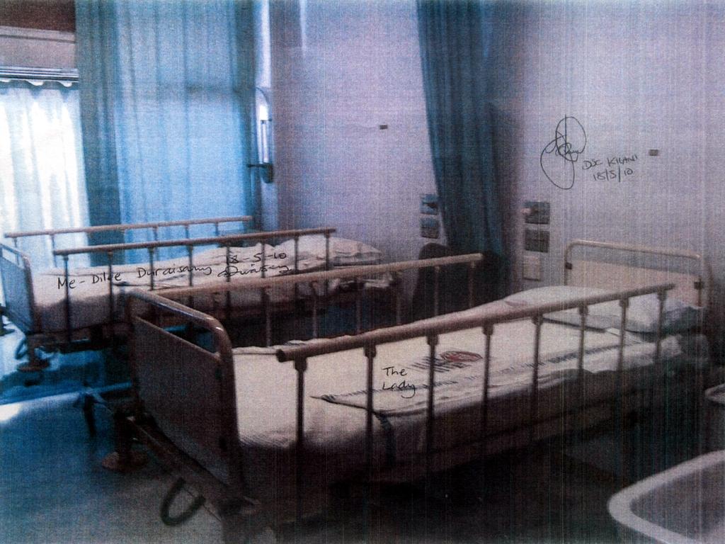 A ward at Auburn Hospital where Keli Lane gave birth to daughter Teagan in 1996, presented in evidence at the Supreme Court in Sydney.