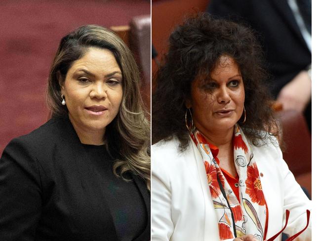 NT senators, the CLP's Jacinta Nampijinpa Price and Labor's Malarndirri McCarthy