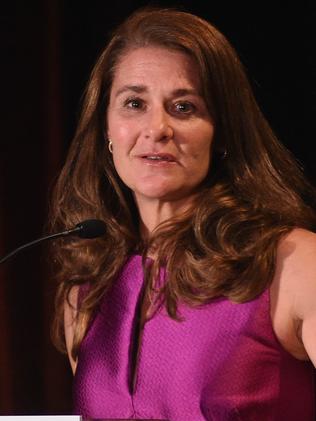 Number Three ... Melinda Gates, who co-chairs the Bill and Melinda Gates Foundation with her billionaire philanthropist husband. Picture: Bryan Bedder/Getty Images