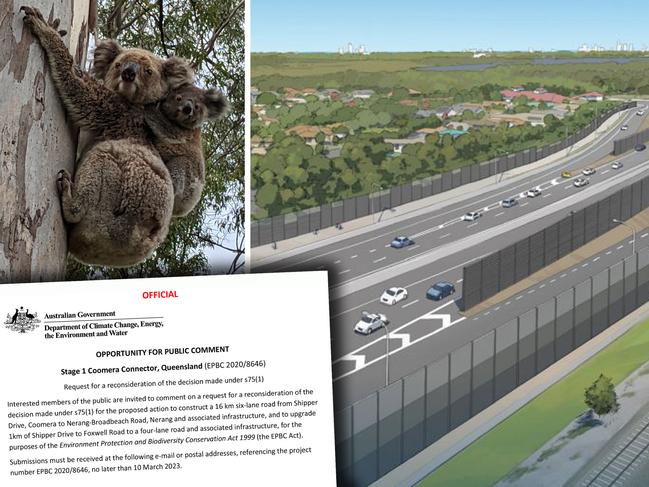 Coomera Connector and the Helensvale Road intersection.