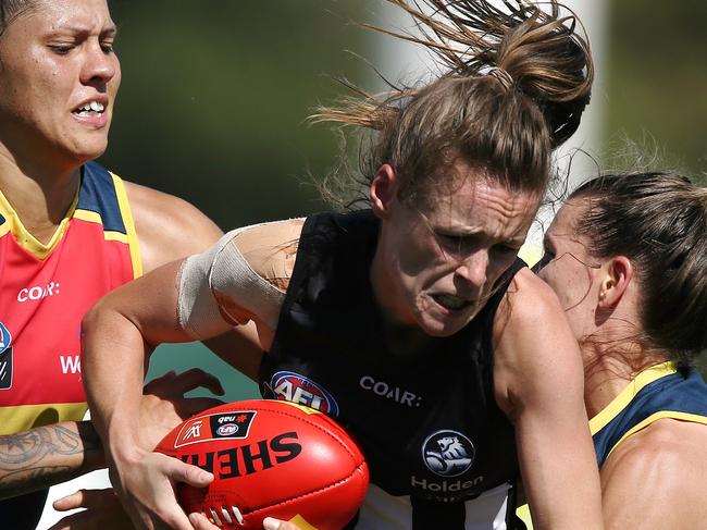 AFLW : Pies v Crows Alicia Eva Picture:Wayne Ludbey