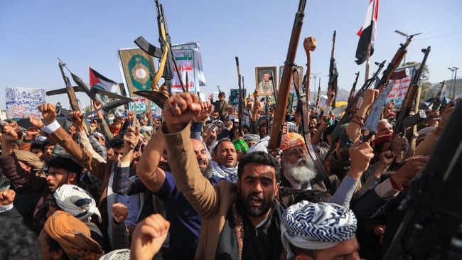 A ​pro-Palestinian​ rally in San’a​, Yemen, on Friday. Picutre: Mohammed Huwais/AFP/Getty Images