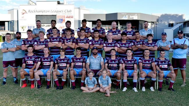 CQ Capras under-18 squad members and coaching staff. Some members of the squad are not pictured.