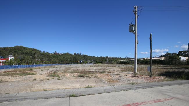 The ex-Bunnings site at 197 Reedy Creek Rd, Burleigh. It's been cleared by new owner. Picture Glenn Hampson