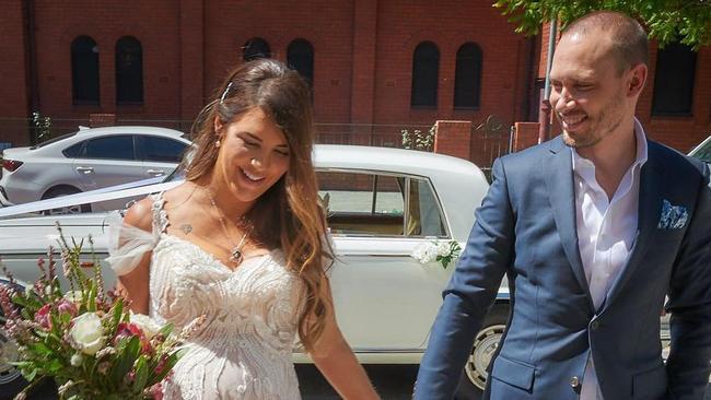 Tracey Jewel married her highschool sweetheart Nathan Constable last month. Picture: Instagram