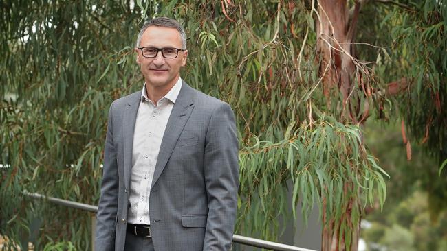 Richard Di Natale at the Australian National University in Canberra.