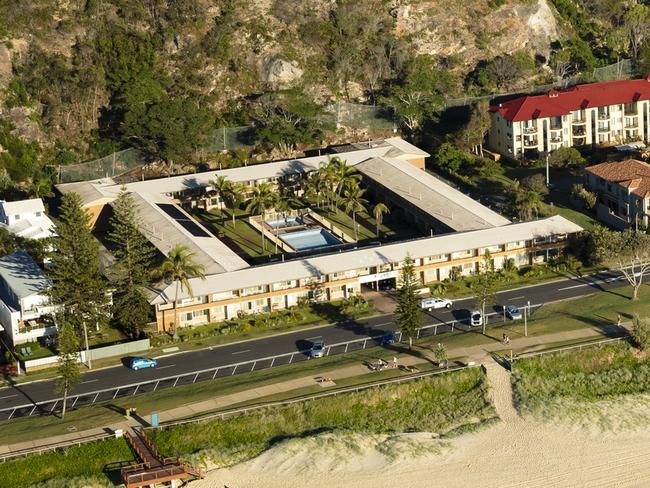 Aerial photo of the Nalu site, formerly known as Nobby's Outlook, which has been sold for $70m to Monaco Property Group. Picture: Supplied.