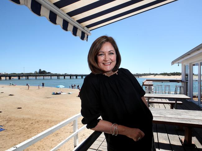 01/01/2019 Liberal MP Sarah Henderson at Barwon Heads in her elctorate of Corangamite.  She's talking about how positive her experience has been as a woman in the Liberal Party.  Picture : David Geraghty / The Australian.