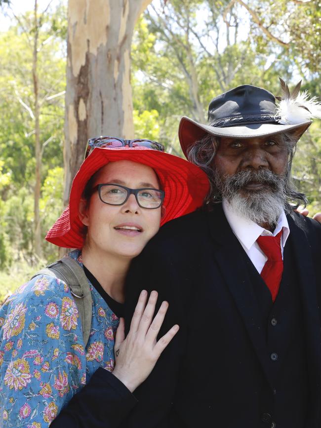 David Dalaithngu with filmmaker Molly Reynolds. Picture: Miles Rowland