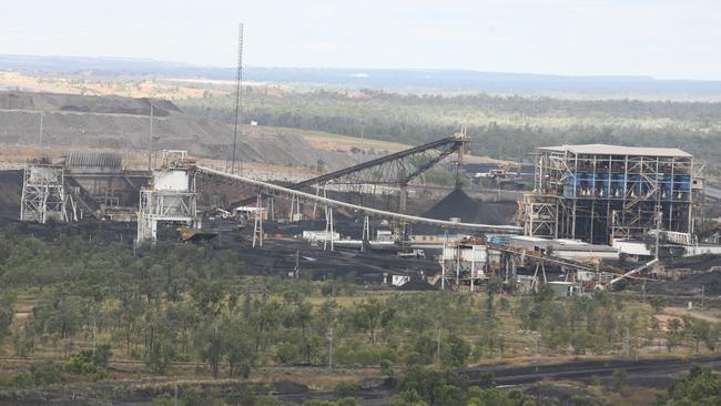 BMA Peak Downs open cut coking coal mine operation near Moranbah in the Bowen Basin.