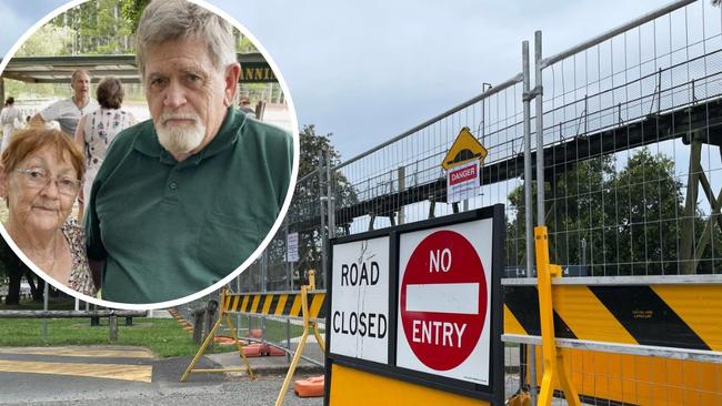 Gayle and Gavin O'Mara say the Gympie council's plan to demolish the gantry at the Mining Museum should be reversed as it's "Gympie’s history they’re getting rid of".