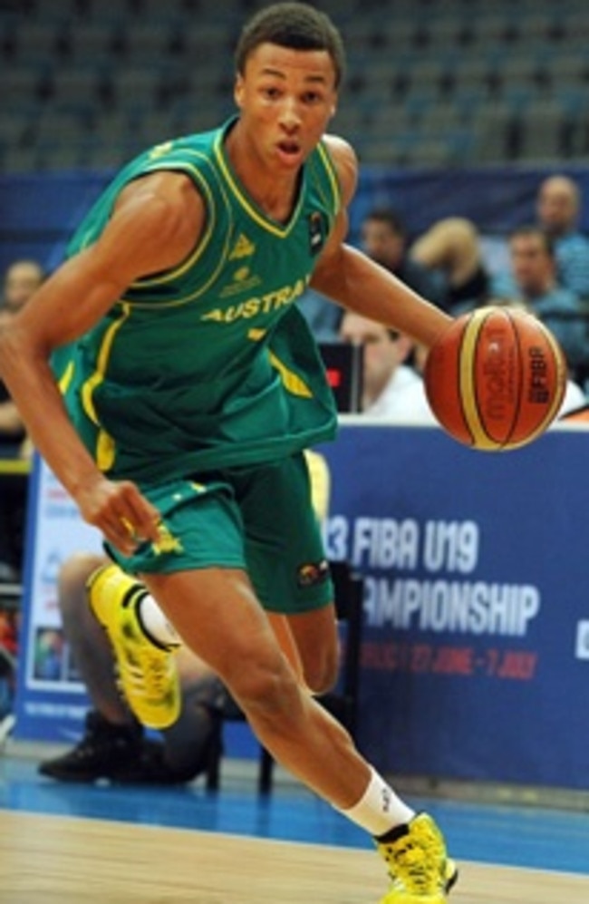 Dante Exum in action for Australia.