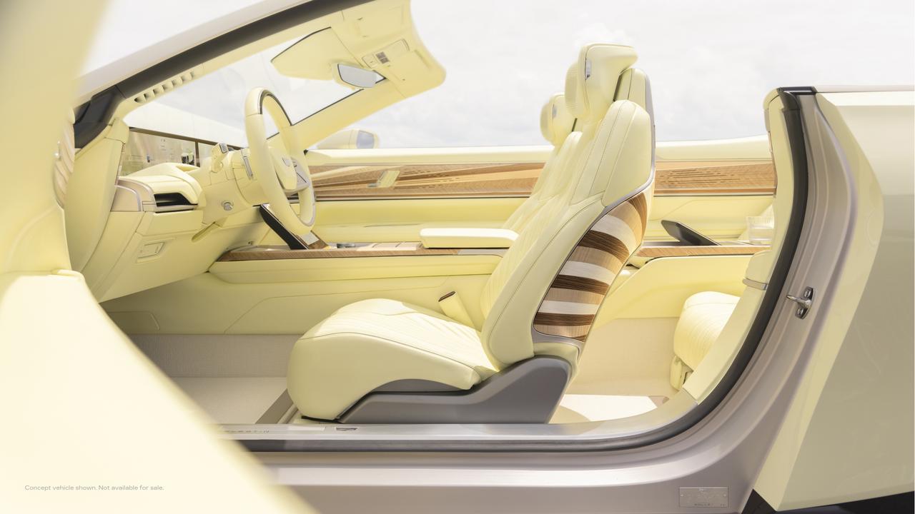 Inside the 2024 Cadillac Sollei concept car. Photo: GM DESIGN