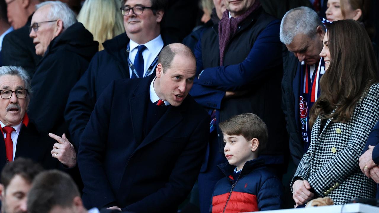 Prince William and Kate were seen pointing things out to their oldest son. Picture: David Rogers/Getty Images