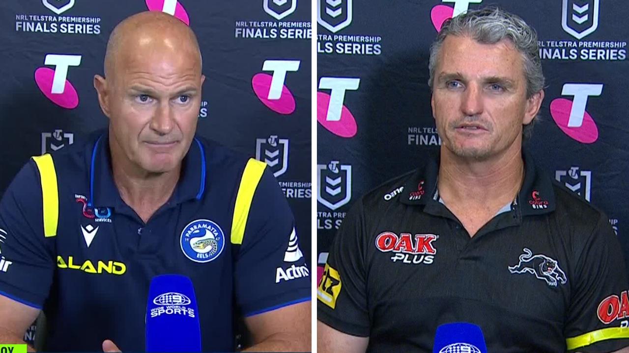 Brad Arthur and Nathan Cleary