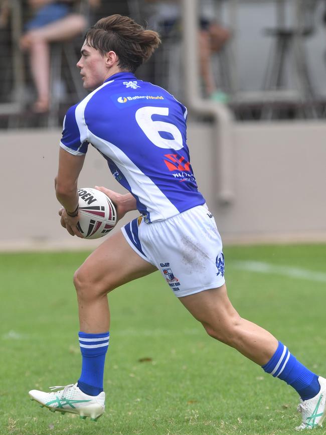 Kirwan High against Ignatius Park College in the Northern Schoolboys Under-18s trials at Brothers Rugby League Club in Townsville. Sean Weir. Picture: Evan Morgan