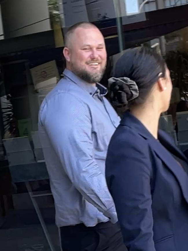 Lachlan Jacob Cummins Smith, 33, leaving court.