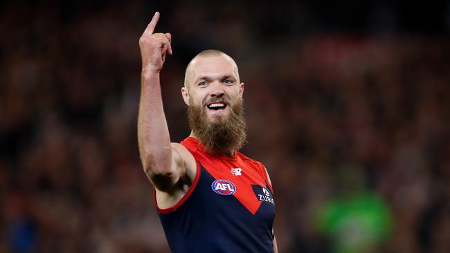 Max Gawn looms large for the Demons. Picture: AFL Media/Getty Images