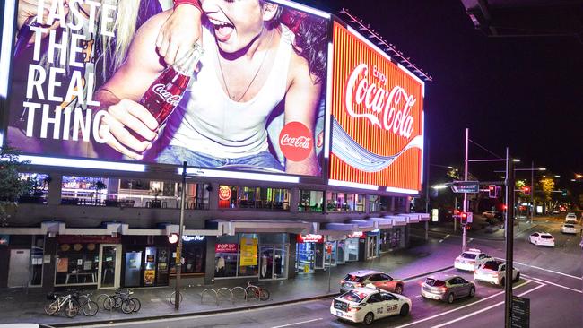 Kings Cross on a Saturday night in April 2021 after the lockout laws were lifted. Picture: NCA NewsWire/Flavio Brancaleone