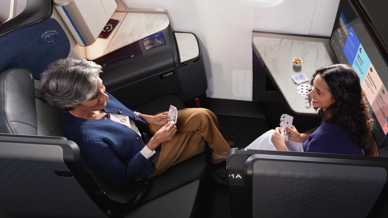 United Airlines’ new Polaris Studio to appear on new 787-9s, comes with an Ottoman and playing cards to help pass the time.