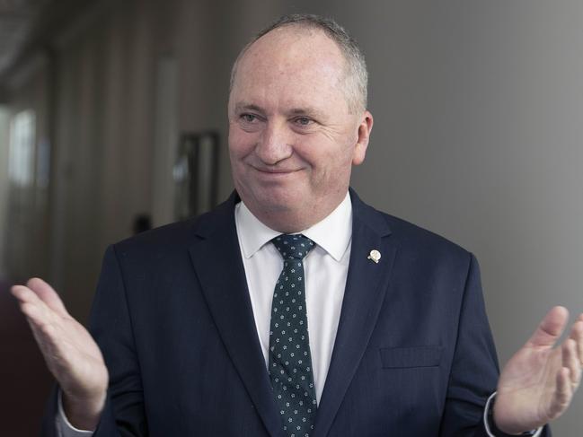 CANBERRA, AUSTRALIA-NCA NewsWire Photos NOVEMBER 10 2020.Barnaby Joyce during a press conference at Parliament House in Canberra.Picture: NCA NewsWire / Gary Ramage