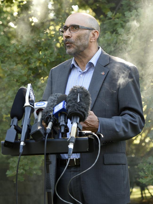 Ian Hamm, chair of Connection Home, speaking at the announcement of the reparation scheme. Picture: Andrew Henshaw