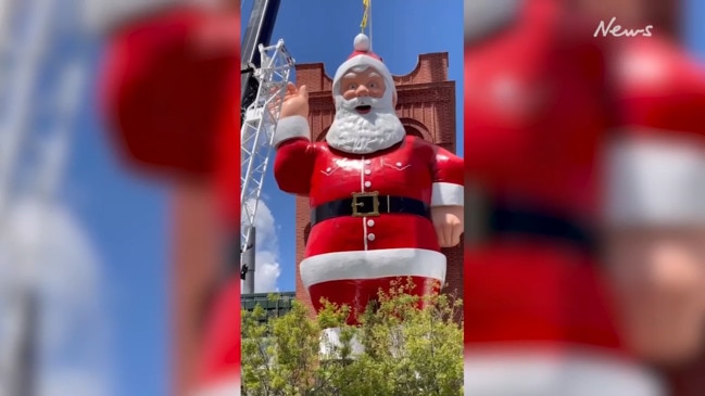 Giant Santa makes his comeback to Adelaide