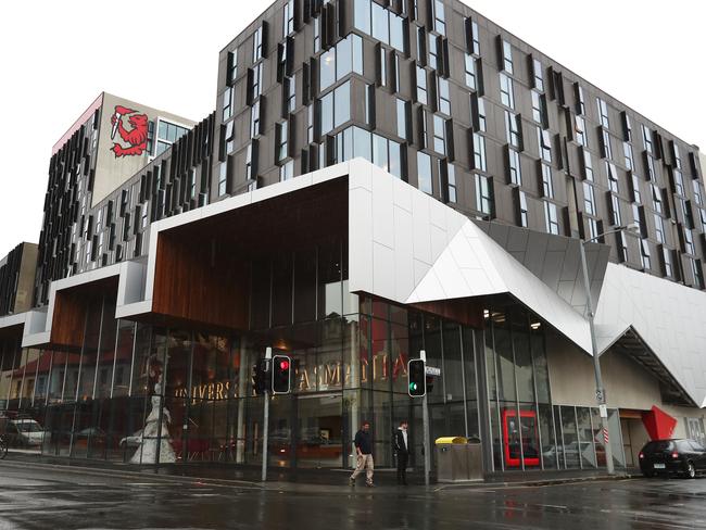 For SunTas. Student accommodation for University of Tasmania students on the corner of Elizabeth and Melville Streets in Hobart.  Picture: NIKKI DAVIS-JONES