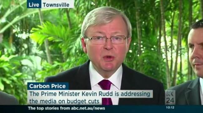 Kevin Rudd on budget cuts