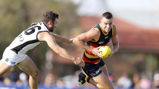 Brodie Smith looked outstanding for the Crows, picking up 104 SuperCoach points