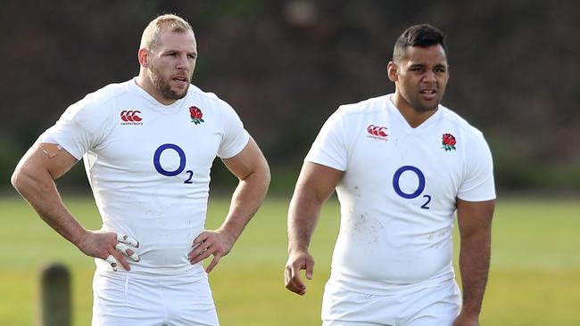 James Haskell (L) has replaced Billy Vunipola in the Lions squad for next month’s tour of New Zealand.
