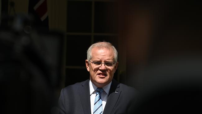 Prime Minister Scott Morrison has been described as a man whose actions conflict with his faith. Picture: NCA NewsWire / Flavio Brancaleone