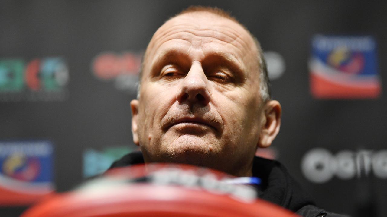 Port Adelaide coach Ken Hinkley confronted the club’s board a fortnight ago. (AAP Image/David Mariuz)