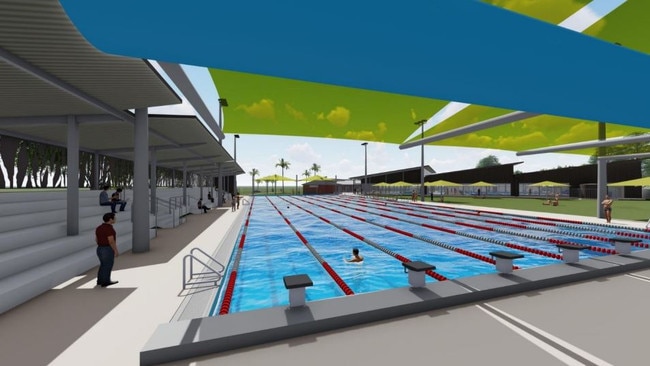 Artist's impression of the Olympic Pool in Stage One of the Grafton Pool Redevelopment