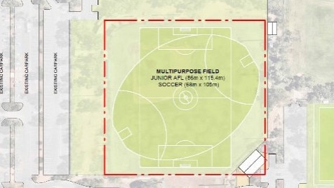 Proposed developments at Traeger Park.