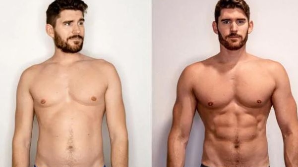 Erik Conover got ripped following Hemsworth’s diet and exercise routine. Picture: Supplied