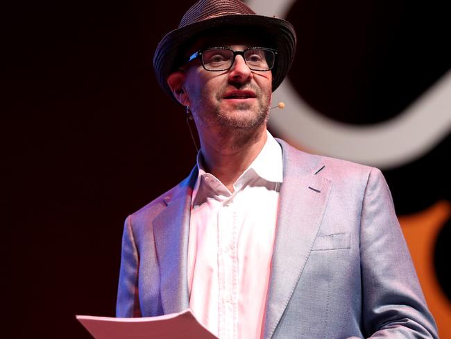 16/11/2018 Alex Waislitz apeaking at the Sohn Hearts and Minds Investment Conference at Haymer Hall in Melbourne. Picture : David Geraghty / The Australian.